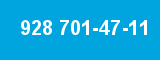 928 701-47-11 928 701-47-11
